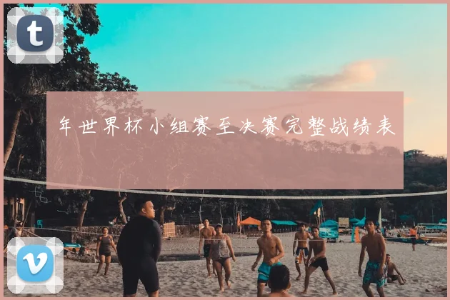 年世界杯小组赛至决赛完整战绩表