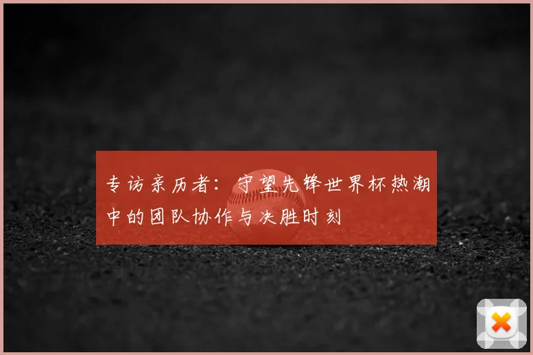 专访亲历者：守望先锋世界杯热潮中的团队协作与决胜时刻